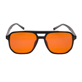 okulary z pomarańczowymi szkłami na noc - Biohac Concrete