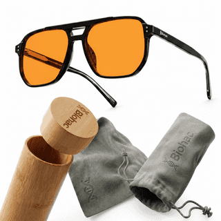 Okulary Concrete z soczewkami CoralGuard, zestaw z bambusowym etui