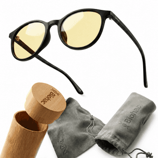 Okulary Ovate z soczewkami DayGuard, zestaw z bambusowym etui
