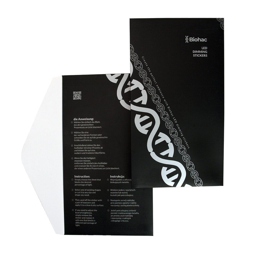 koperta na naklejki biohac ledim do podróży i na airbnb