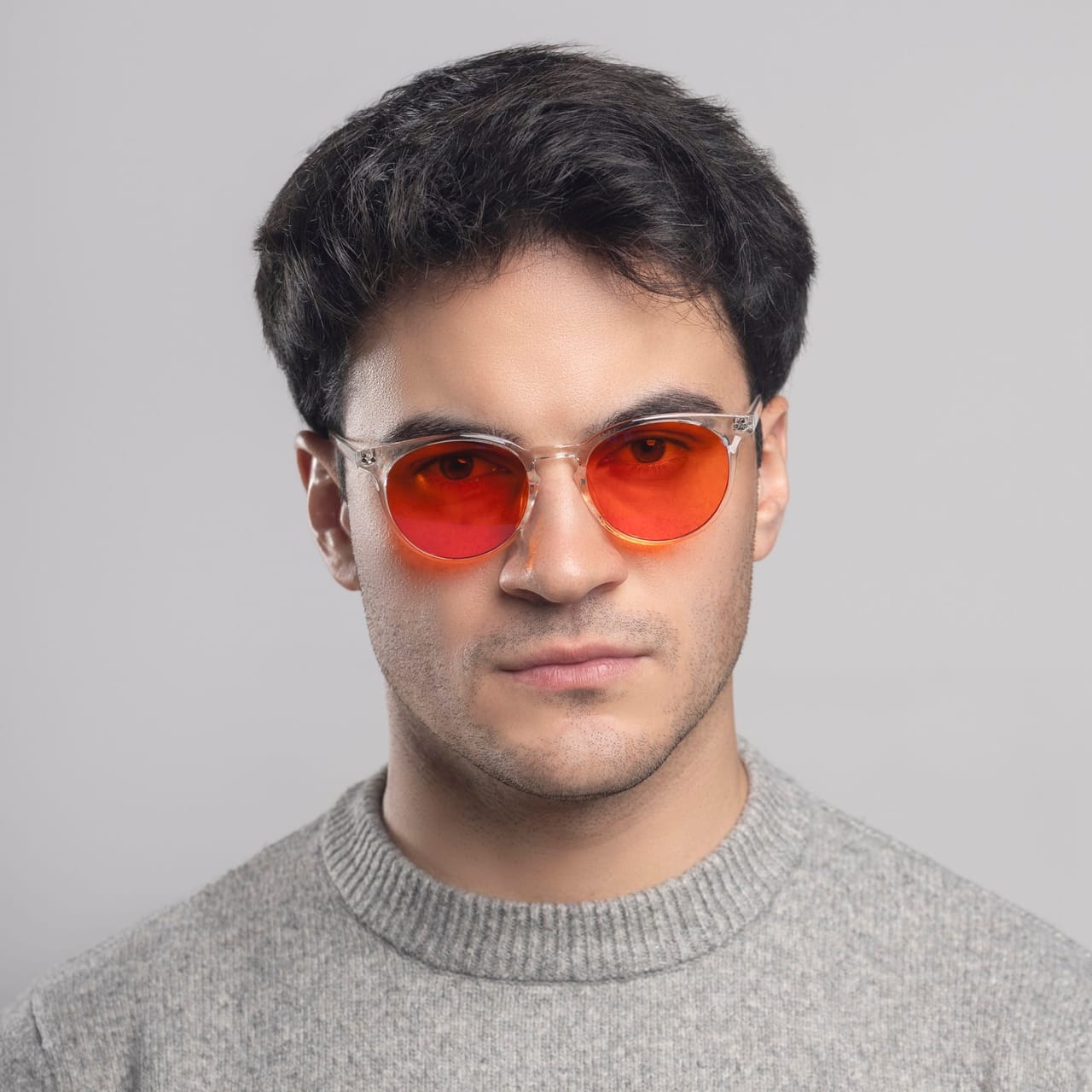 męskie antyblue okulary transparent do użytku przed snem z filtrami coralguard