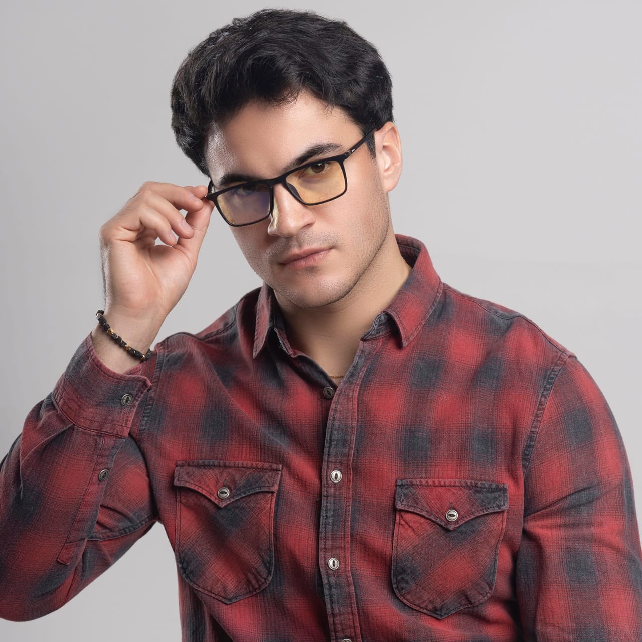 męskie okulary smart clips biohac z filtrem do pracy przy laptopie w dzień