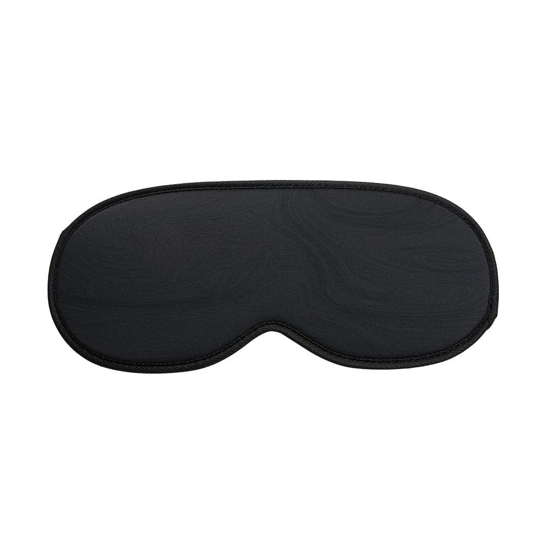 Czarna grafitowa opaska do spania Unwind – pełne zaciemnienie 360°