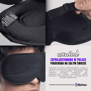 Opaska na oczy do spania Unwind miniatura 4