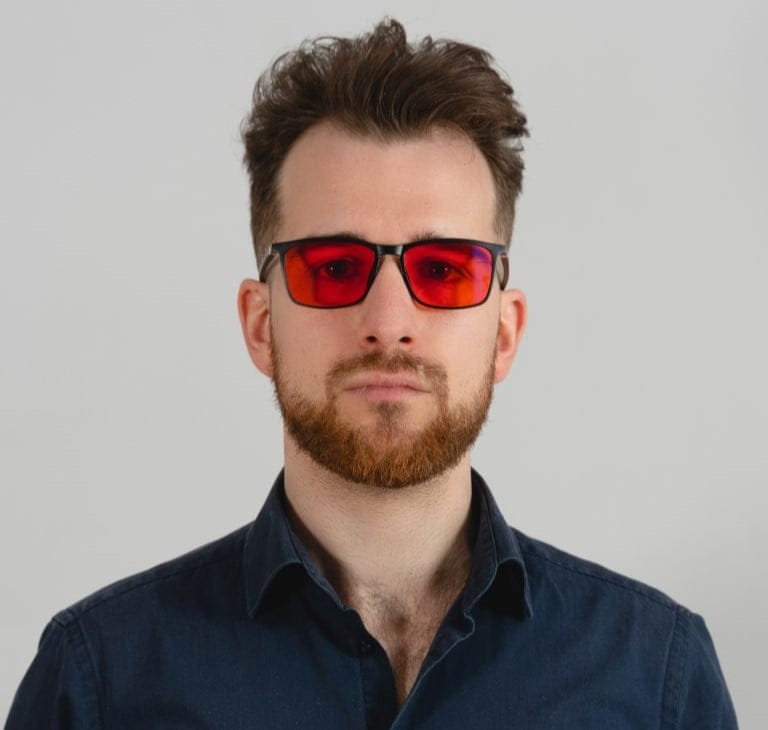 szkła redguard - czerwone szkła blokujące światło niebieskie