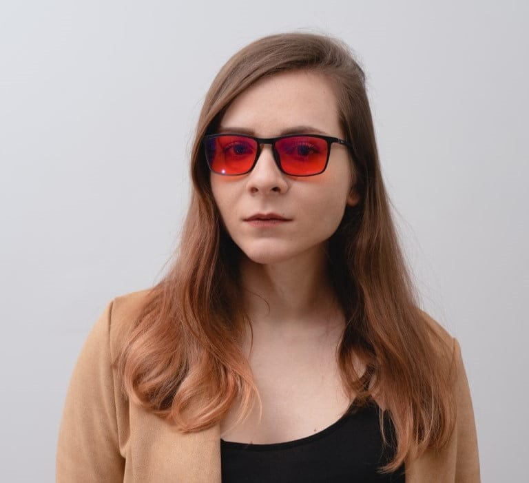 czerwone szkła redguard blokująe światło niebieskie