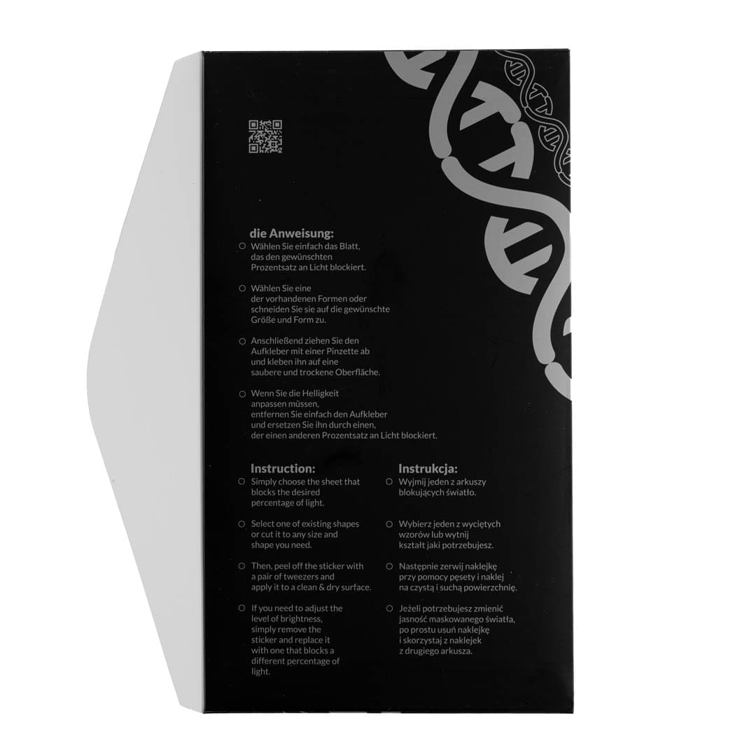 Naklejki blokujące światło - LEDim - 6 szt. naklejki przyciemniające na diody led LEDim