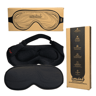 Opaska na oczy do spania Unwind Opaska na oczy Unwind w 100% wyciemniająca do snu Biohac niejedwabna